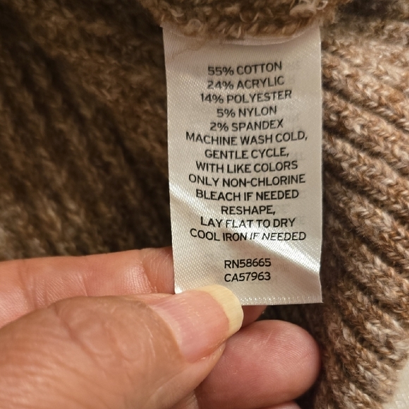 Caslon Women's Cowl Neck Sweater Dress in Tan - Picture 12 of 13